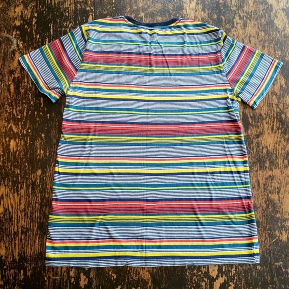 Rainbow Striped Pocket T Shirt - Picture 3 of 5
